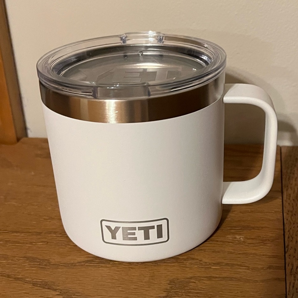 NWOT YETI Rambler 14 oz Stackable Mug White